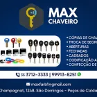 Imagem 1 da empresa MAX CHAVEIRO Chaveiros em Poços De Caldas MG