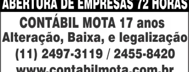 Imagem 1 da empresa CONTABIL MOTA S/S LTDA Contabilidade - Escritórios em Guarulhos SP